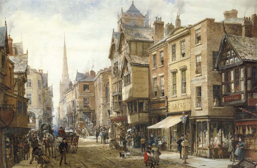 Louise Rayner The Cross,Eastgate,Chester